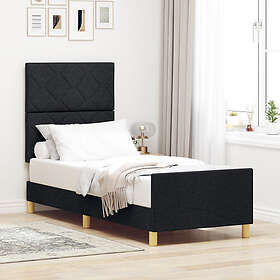 vidaXL Bed Frame Black 80x200 cm Fabric