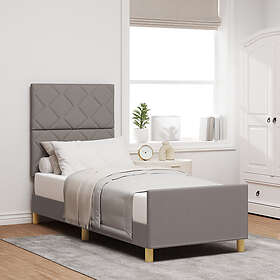 vidaXL Bed Frame Taupe Fabric, 80x200 cm