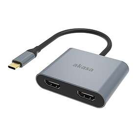 Akasa AK-CBCA26-18BK docking station USB-C 2 x HDMI