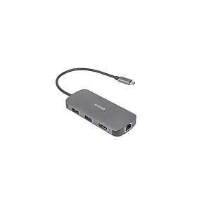 Deltaco USBC-HDMI26 USB-C 3x USB-A SD/microSD