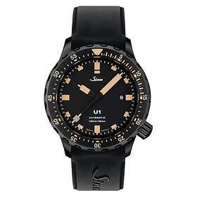 Sinn 1010,023 SILICONE STRAP Men's U1 S E Black Silicone Watch
