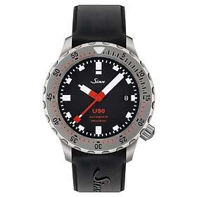 Sinn 1050,030 U50 TEGIMENT Black Silicone Strap Watch