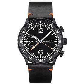 Sinn 717,010 717 Cockpit Wristwatch Black Leather Strap Watch
