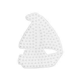 Hama Beads Iron on Plate - Sailboat