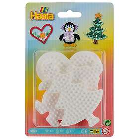 Hama Beads Ironing Pegboards - Heart Penguin Tree