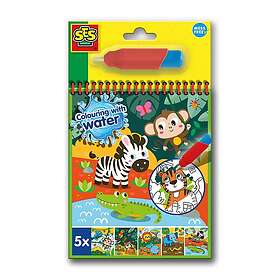 SES Creative Colour with Water Safari Colouring Book
