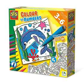 SES Creative Colour by Numbers Triangular Pens