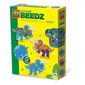 SES Creative Green Beedz Iron on beads set Triceratops Dino