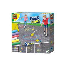 SES Creative Sidewalk Chalk Games 5in1