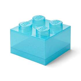 Room Copenhagen LEGO Brick Storage Box Translucent 4 Knobs