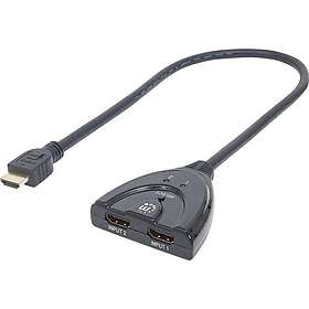 Manhattan 207416 2 Port HDMI-Switch LED-display