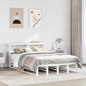 vidaXL Bed Frame without Mattress White 120x200 cm Solid Wood Pine 3306493