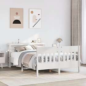 vidaXL Bed Frame without Mattress White 120x200 cm Solid Wood Pine 3306268