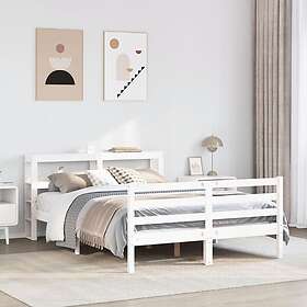 vidaXL Bed Frame without Mattress White 120x200 cm Solid Wood Pine 3305825