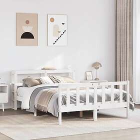 vidaXL Bed Frame without Mattress White 120x200 cm Solid Wood Pine 3305760