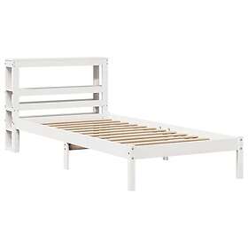 vidaXL Bed Frame without Mattress White 90x200 cm Solid Wood Pine 3305717