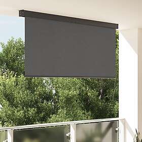 vidaXL Outdoor Roller Blind Striped Manual Adjustable Anthracite 200 x 250 cm Fa