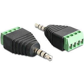 DeLock 65453 3,5mm stereo male to 4-pin terminalblock