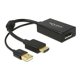 DeLock 62667) HDMI male to Displayport female adapter 4K
