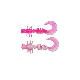 Berkley PowerBait Power Curly 4cm 2g pink/white 12-pack