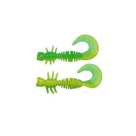 Berkley PowerBait Power Curly 4cm 2g spring green/sunshine yellow 12-pack