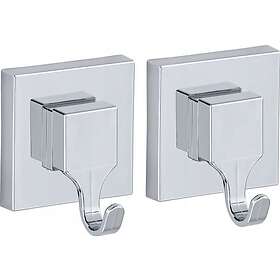 Wenko QUADRO Wall Hooks with Vacuum-Loc 2st