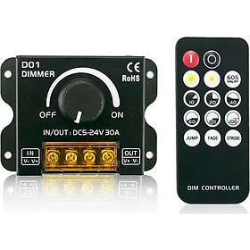 Light Solutions Dimmer Manual + Remote 5V/12V/24V 30A