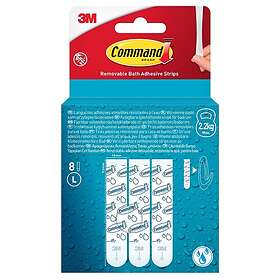 Command Removable Bath Adhesive Strips 2,2kg 8-pack