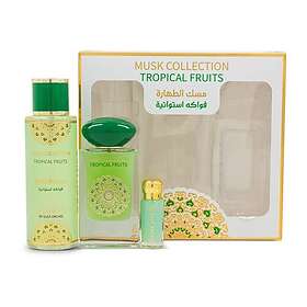 Gulf Orchid Musk Collection Tahara Tropical Fruits Perfume set (60ml edp, 250ml body mist, 12ml Perfume)