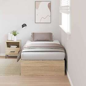 vidaXL Storage Bed Frame Sonoma Oak 90x190 cm