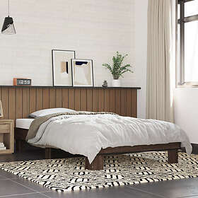 vidaXL Bed Frame without Mattress Brown Oak 90x200 cm