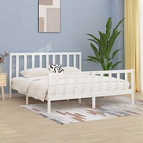 vidaXL Bed Frame without Mattress White 200x200 cm Solid Wood