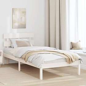 vidaXL Bed Frame with Headboard White 80x200 cm Solid Wood Pine