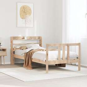 vidaXL Bed Frame with Headboard without Mattress 90x190 cm Single