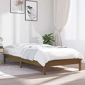vidaXL Bed Frame without Mattress Honey Brown 90x200 cm Solid Wood