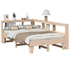 vidaXL Bookcase Bed without Mattress 140x190cm Solid Wood Pine