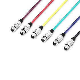 Adam Hall 1xXLR Ma > 1xXLR Fe 6-pack 0,5m