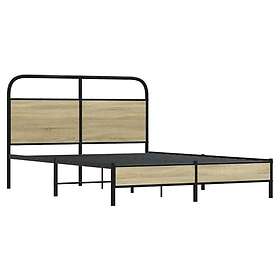 vidaXL Bed Frame without Mattress 120x200 cm Sonoma Oak Engineered Wood