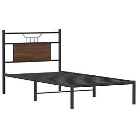 vidaXL Bed Frame without Mattress Brown Oak 80x200 cm Engineered Wood 4106832