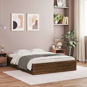 vidaXL Bed Frame with Drawers without Mattress Brown Oak 120x190 cm Small Double