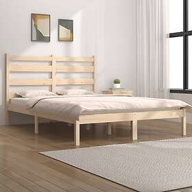 vidaXL 3103648 Bed Frame without Mattress Solid Wood 140x200 cm (810017+818420)