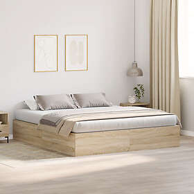 vidaXL Storage Bed Frame Sonoma Oak 180x200 cm
