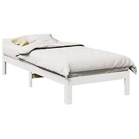 vidaXL Bed Frame without Mattress White 80x200 cm Solid Wood Pine