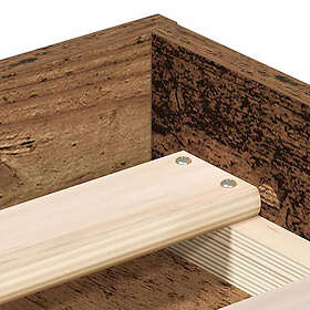 vidaXL Bed Frame without Mattress Old Wood 140x200cm Engineered Wood