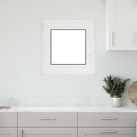vidaXL Basement Window RISOR 60x60 cm Tilt&Turn DIN Left White