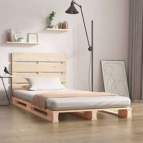 vidaXL Bed Frame without Mattress 90x190 cm Single Solid Wood Pine Single