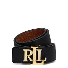 Ralph Lauren Reversible Pebbled Leather Wide Belt