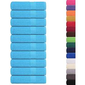 vidaXL Bath Towels 10 pcs Turquoise 100x150 cm 360 gsm 100% Cotton