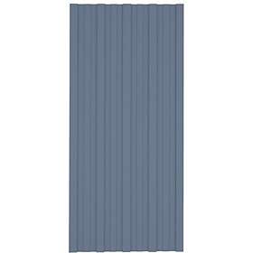 vidaXL Roof Panels 36 pcs Galvanised Steel Grey 100x45 cm