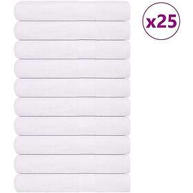 vidaXL Towels 25 pcs White 100x200 cm 360 gsm 100% Cotton